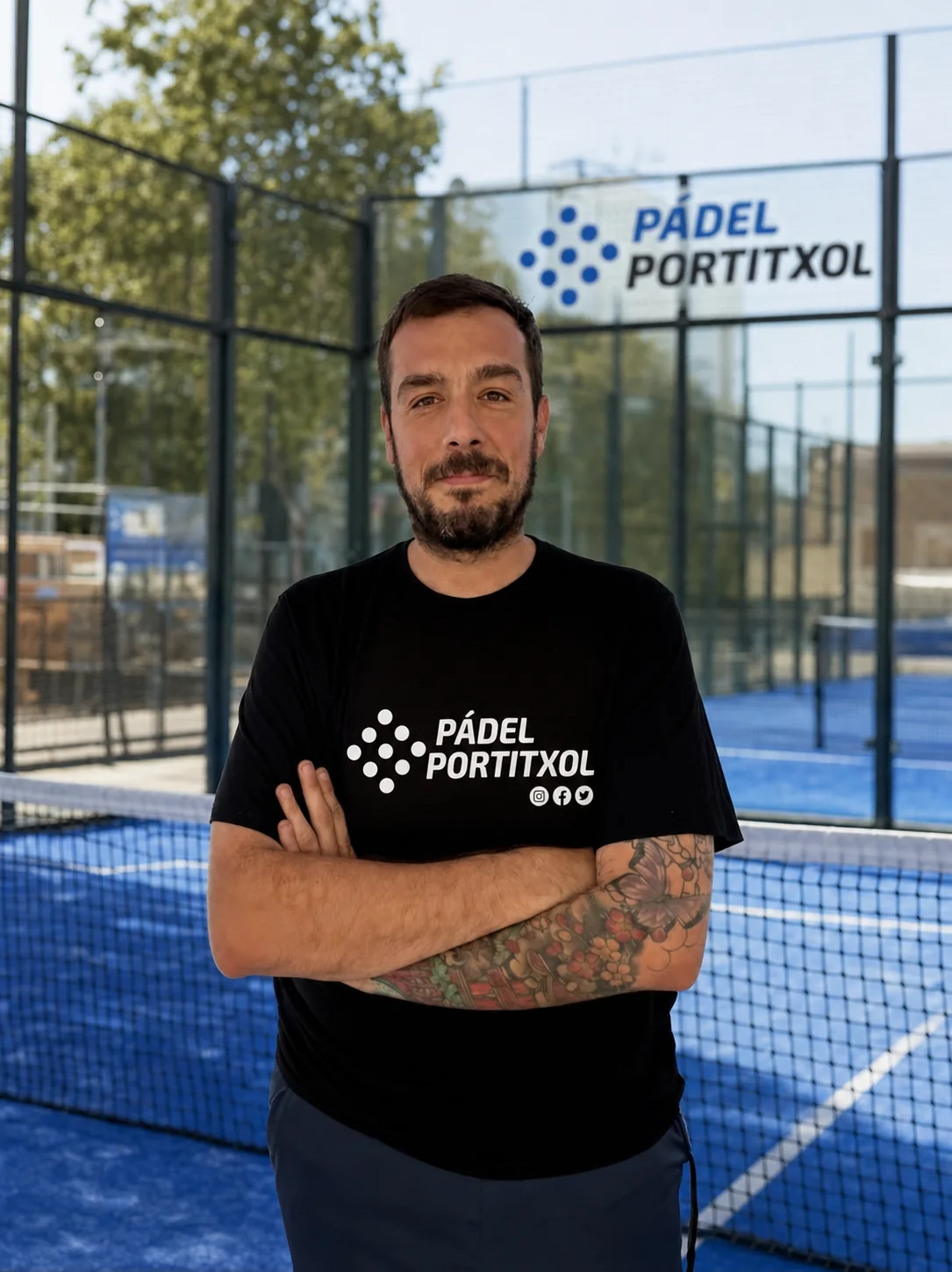 Guillermo, recepcionista de Pádel Portitxol